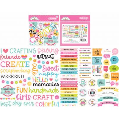 Doodlebug Cute & Crafty Die Cuts - Chit Chat